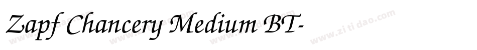 Zapf Chancery Medium BT字体转换